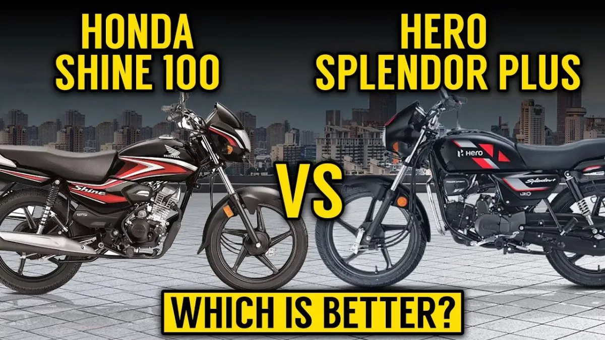Hero Splendor Plus vs Honda Shine 100