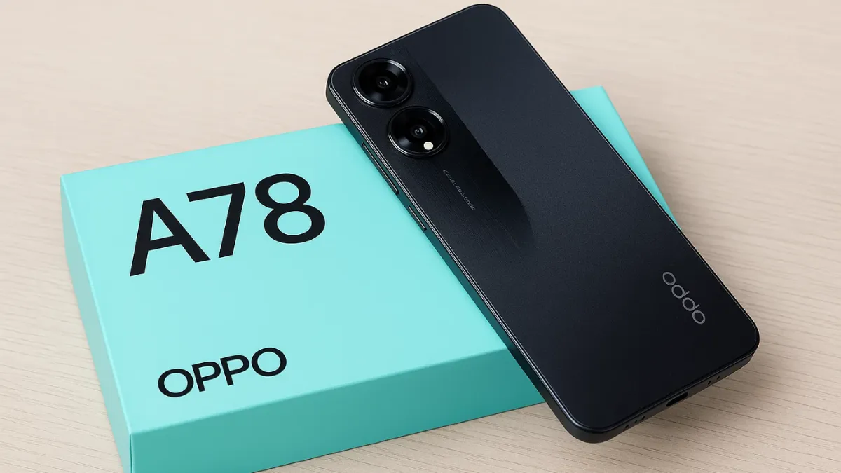 Oppo A78 – स्टाइलिश डिज़ाइन और दमदार बैटरी वाला फोन, क्या यह आपके बजट में सही चुनाव